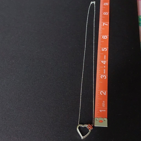 Avon NIB sterling 18" heart necklace - Picture 6 of 8